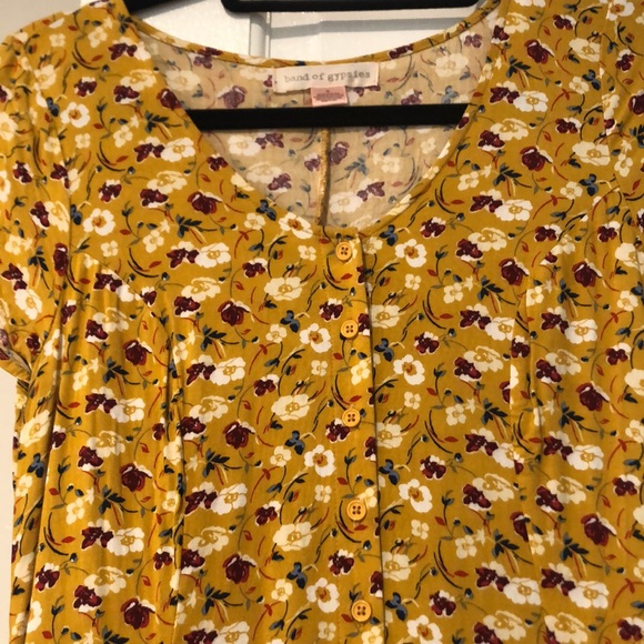 Golden floral dress - Picture 2 of 5